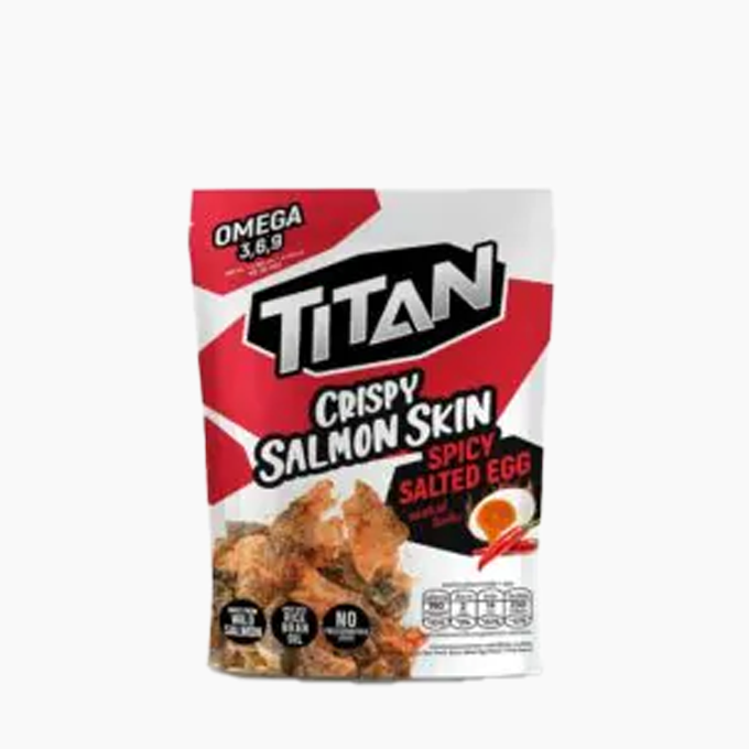 Crispy salmon skin spicy salted egg falvor Thai Food Processors